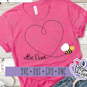 12PD Bee Mine Heart-MockupPink