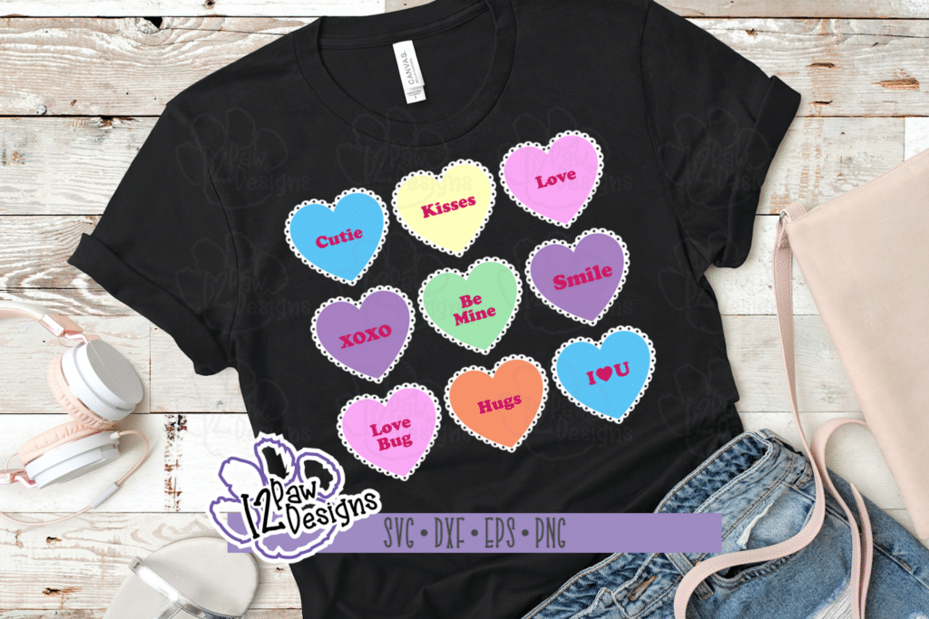 12PD Conversation Hearts-Scallops with dots-MockupBlackLace