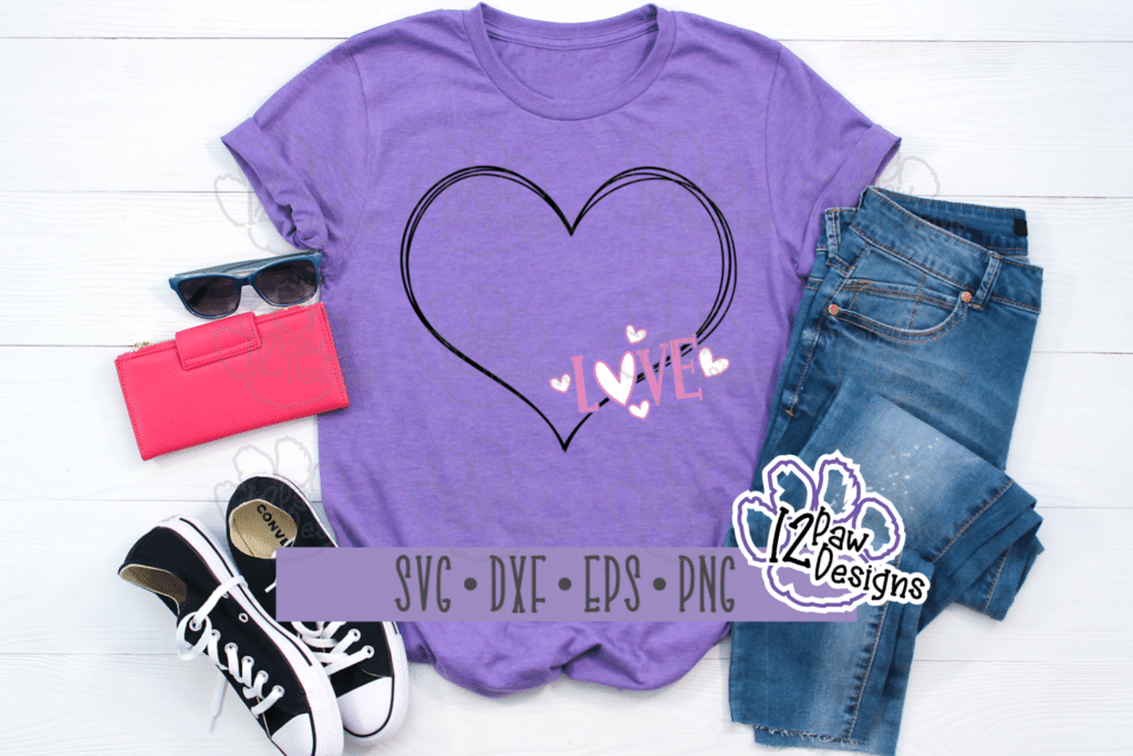 12PD Heart Lines Bundle-Love-MockupPurple