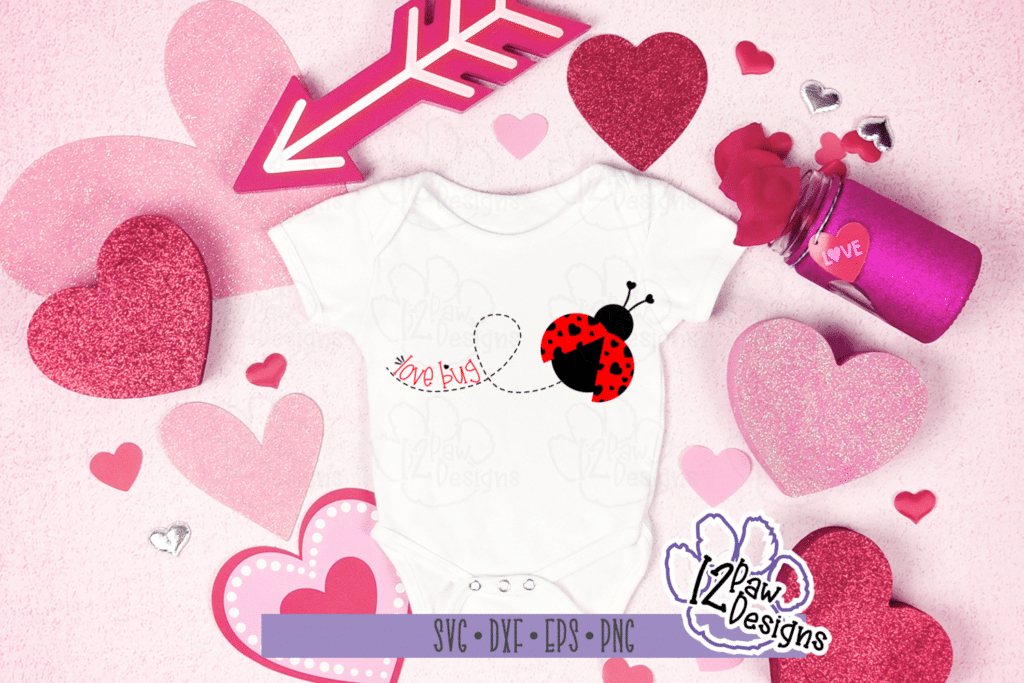 Love Bug, Love Bug Ladybug, Love Ladybug, Cricut Silhouette, Sublimation, Svg/Dxf/Png/Eps, Digital Download, Cut File