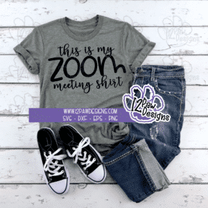 12PD-Zoom-Meeting-Shirt-MockupGreyandBlack - 12 Paw Designs Zoom Meeting Shirt