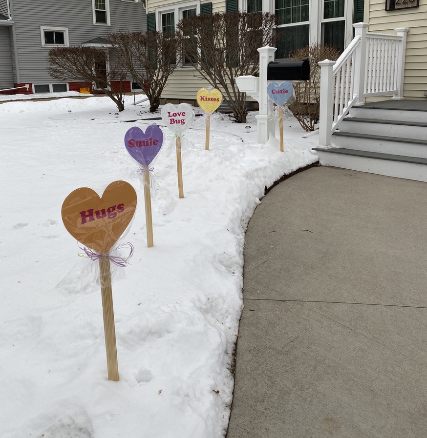 Conversation Hearts Lollipop