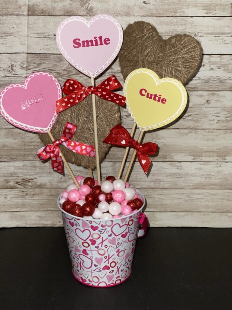 Conversation Hearts Bucket
