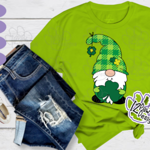 Gnome St Patricks Day SVG- Leprechaun Gnome Cut File - Cricut Silhouette - svg/dxf/png/eps - Digital Download