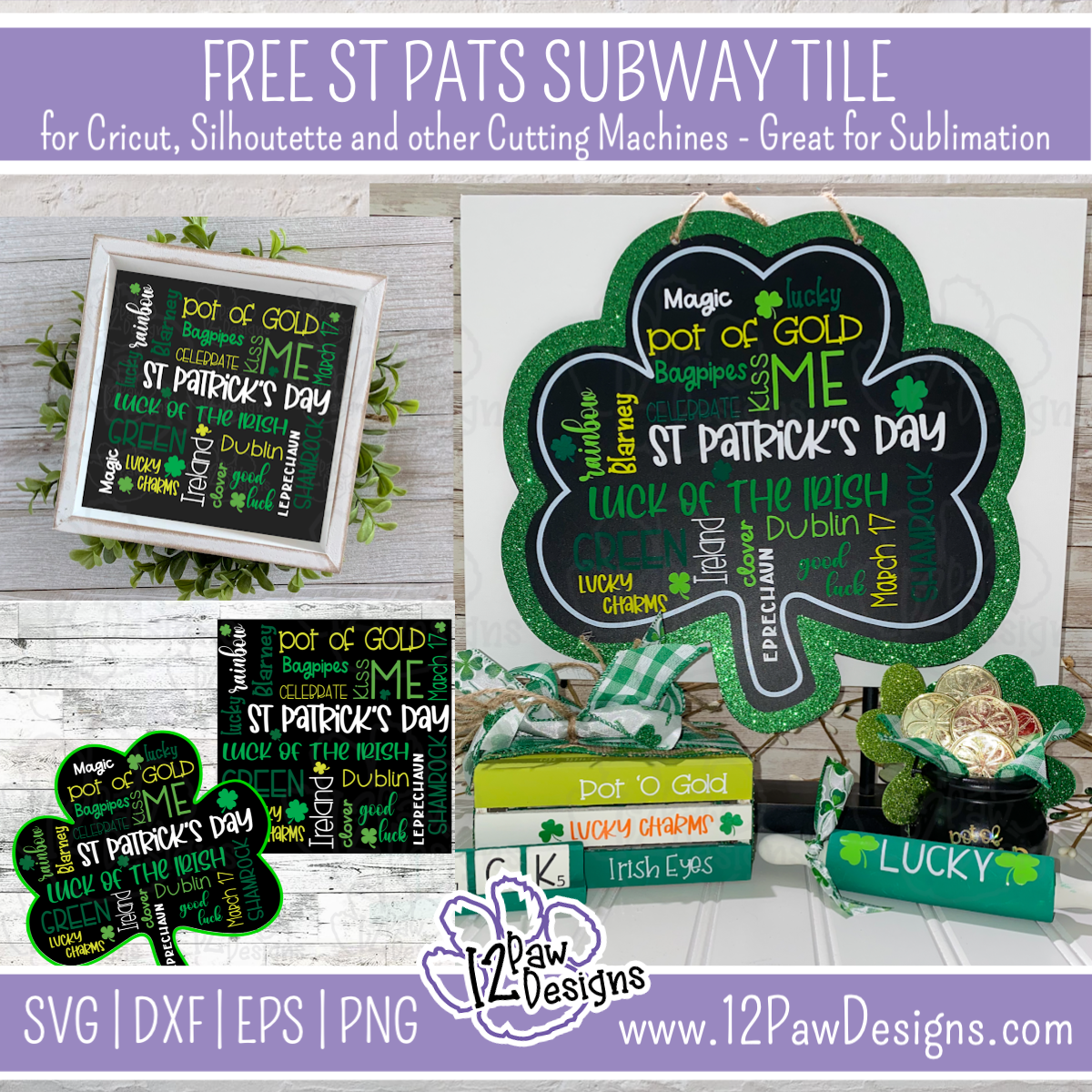 OH MY LUCKY CHARMS SUBWAY TILE SIGN FOR YOU