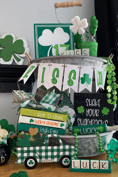 St Patricks Day Tiered Tray SVG- Tiered Tray Cut File - Cricut Silhouette - svg/dxf/png/eps - Digital Download