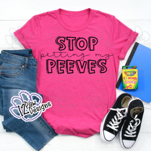 Stop Petting My Peeves SVG - Stop Petting My Peeves Cut File - Cricut Silhouette - svg/dxf/png/eps - Digital Download