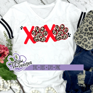 12PD XOXO Paws