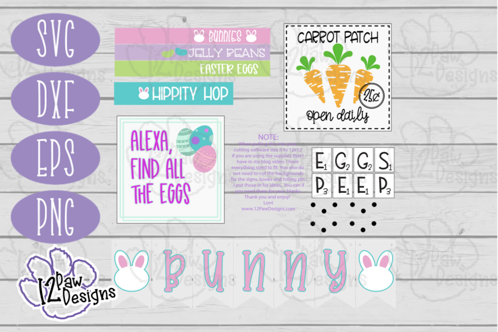 Easter Tiered Tray SVG- Tiered Tray Cut File - Cricut Silhouette - svg/dxf/png/eps - Digital Download