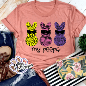 Peeps Animal Print SVG - Peeps Animal Print Cut File - Cricut Silhouette - svg/dxf/png/eps - Digital Download