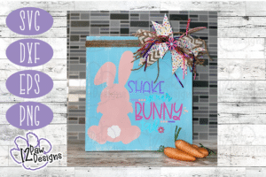 Shake your bunny Tail SVG- Shake your bunny Tail Cut File - Cricut Silhouette - svg/dxf/png/eps - Digital Download