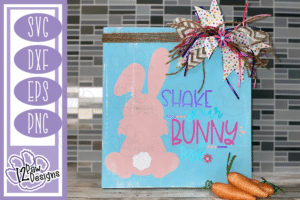 Shake your bunny Tail SVG- Shake your bunny Tail Cut File - Cricut Silhouette - svg/dxf/png/eps - Digital Download