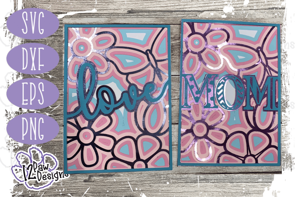 Mandala MOM LOVE 5x7 FREE