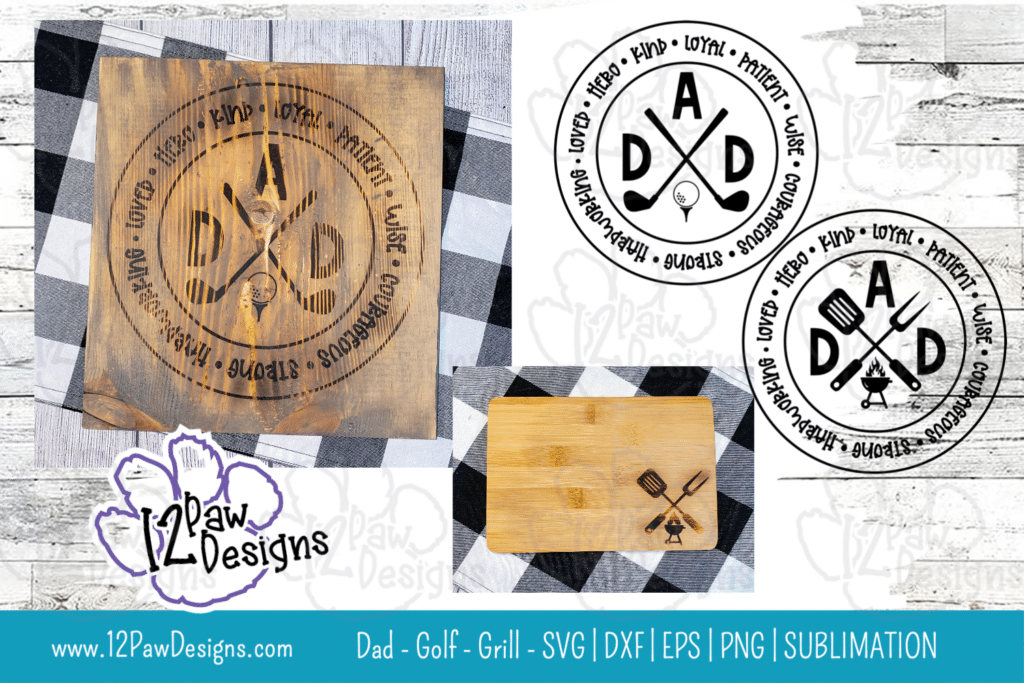 Dad Grill, Golfing Dad, Gifts For Dad, Cricut Silhouette, Svg/Dxf/Png/Eps/Sublimation, Digital Download, Cut File