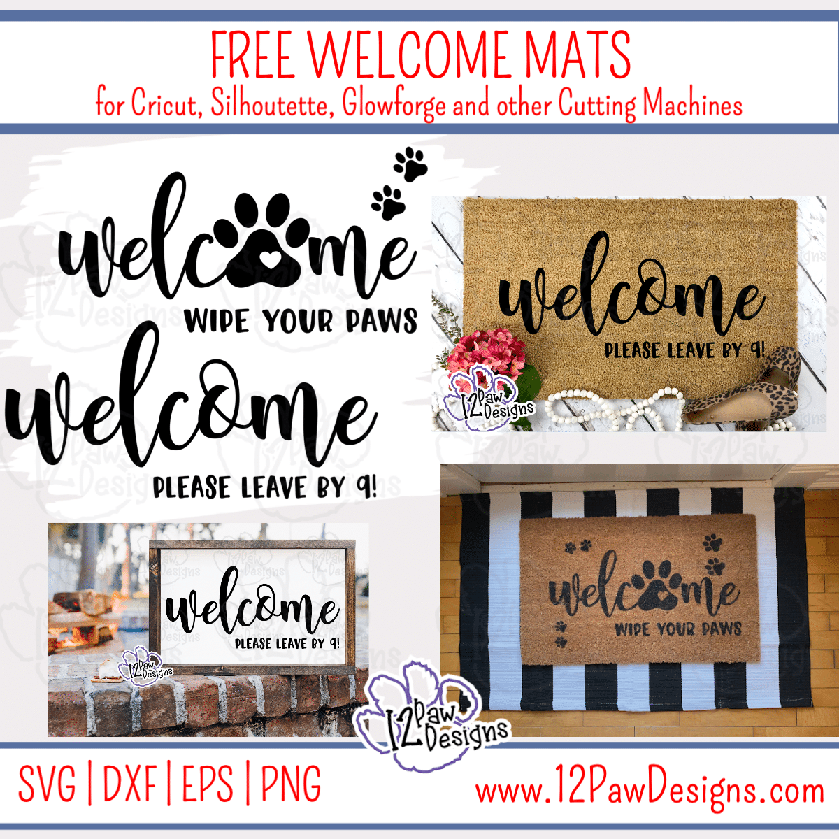 Wipe Your Paws Welcome Mat!