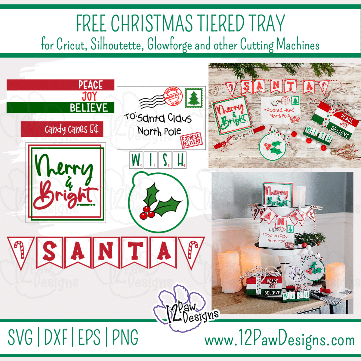 Happy Christmas in July with a Christmas Tiered Tray