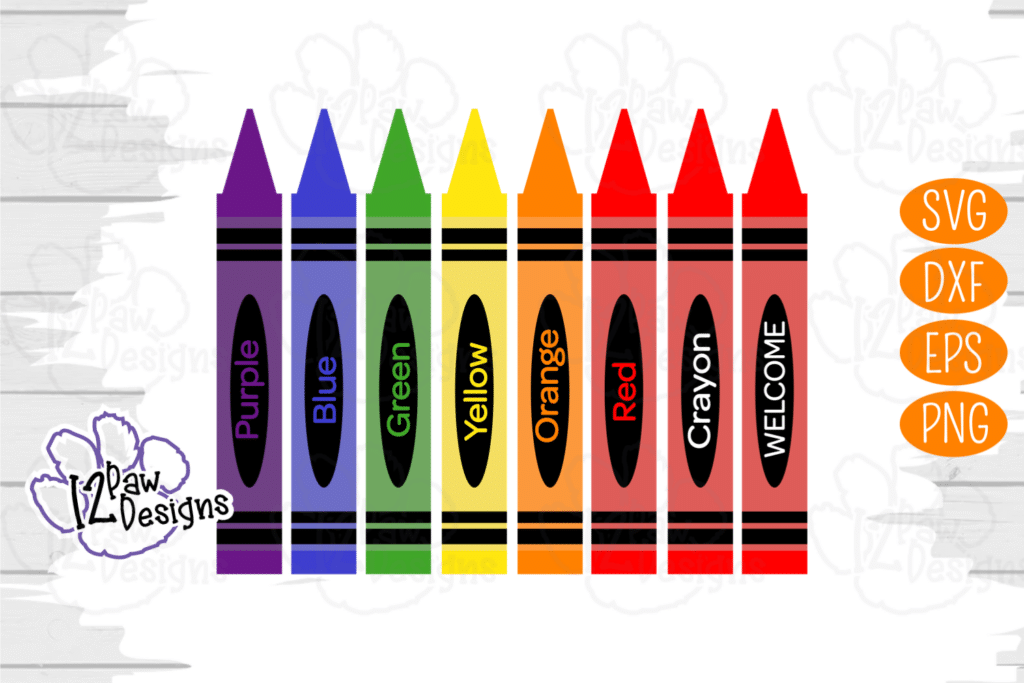 Crayon, Crayon Sign, Jumbo Crayon, Cricut Silhouette Glowforge, Svg/Dxf/Png/Eps, Digital Download, Cut File