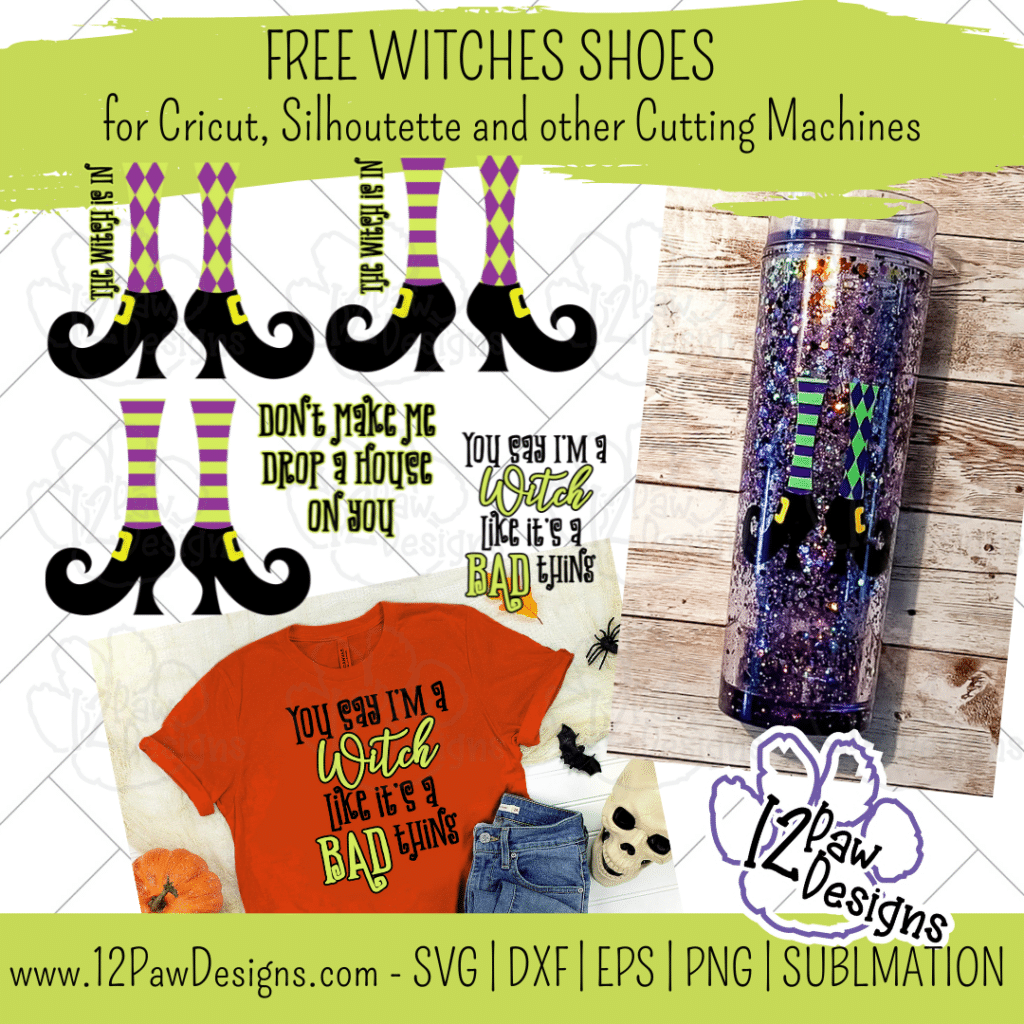 Witches Shoes, Witch Is In, Witch Legs, Cricut Silhouette Glowforge, Svg/Dxf/Png/Eps, Digital Download, Cut File