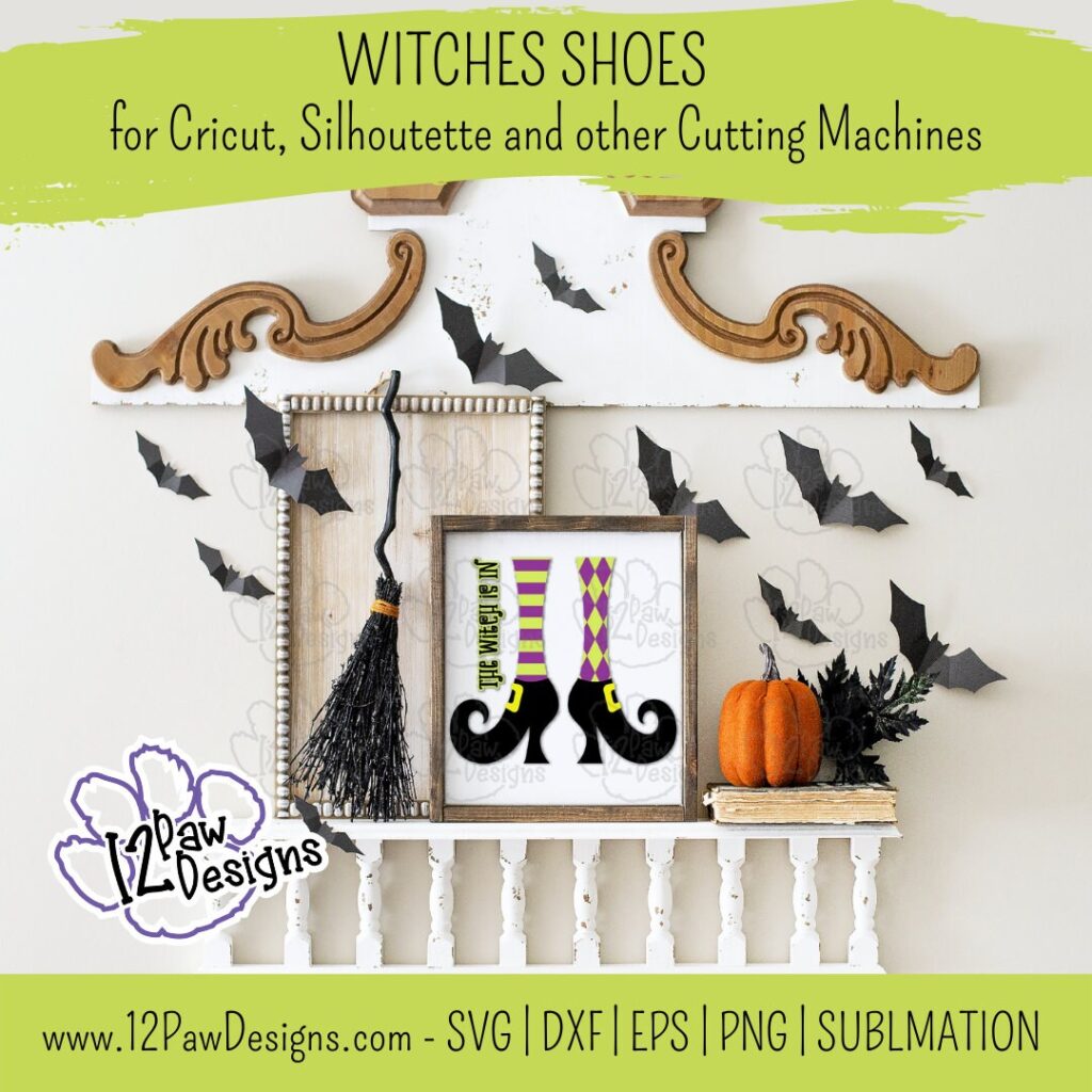 Witches Shoes, Witch Is In, Witch Legs, Cricut Silhouette Glowforge, Svg/Dxf/Png/Eps, Digital Download, Cut File