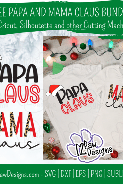 Mama Claus, Papa Claus, Mama Claus Shirt, Cricut Silhouette, Svg/Dxf/Png/Eps, Digital Download, Cut File