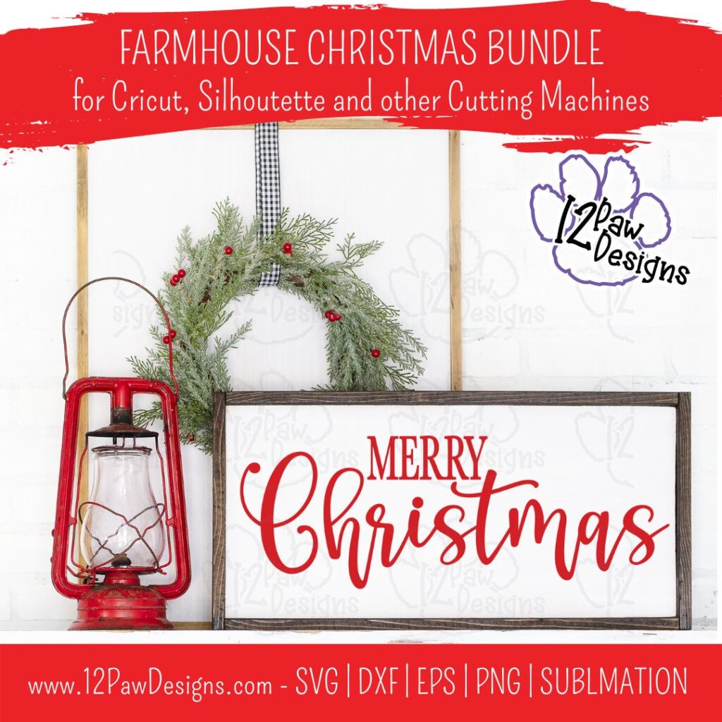 Farmhouse Christmas Bundle, Farmhouse Christmas Sign, Farmhouse Svg, Cricut Silhouette, Svg/Dxf/Png/Eps, Digital Download, Cut File