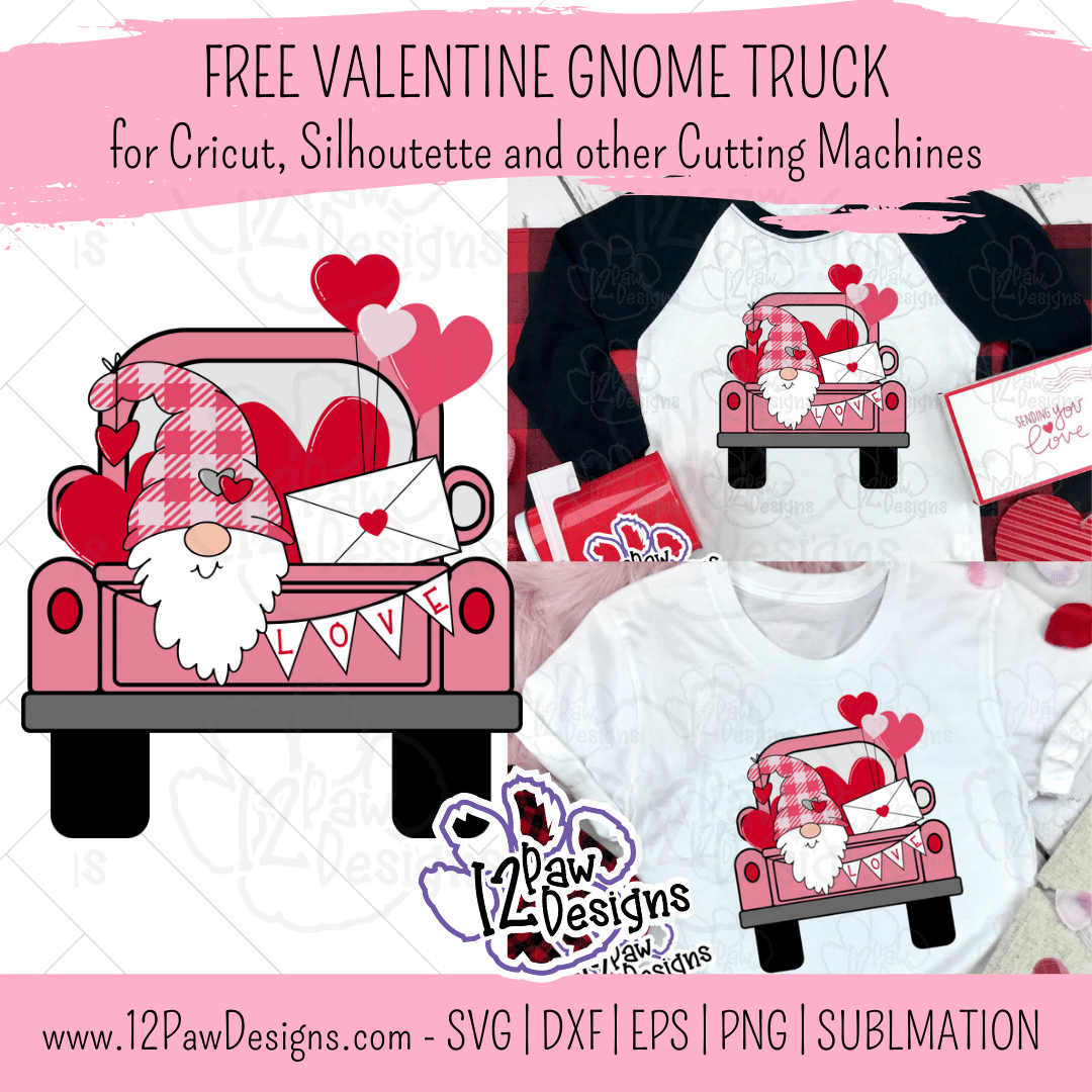 Let the Valentine Gnome Truck Drive through your Heart