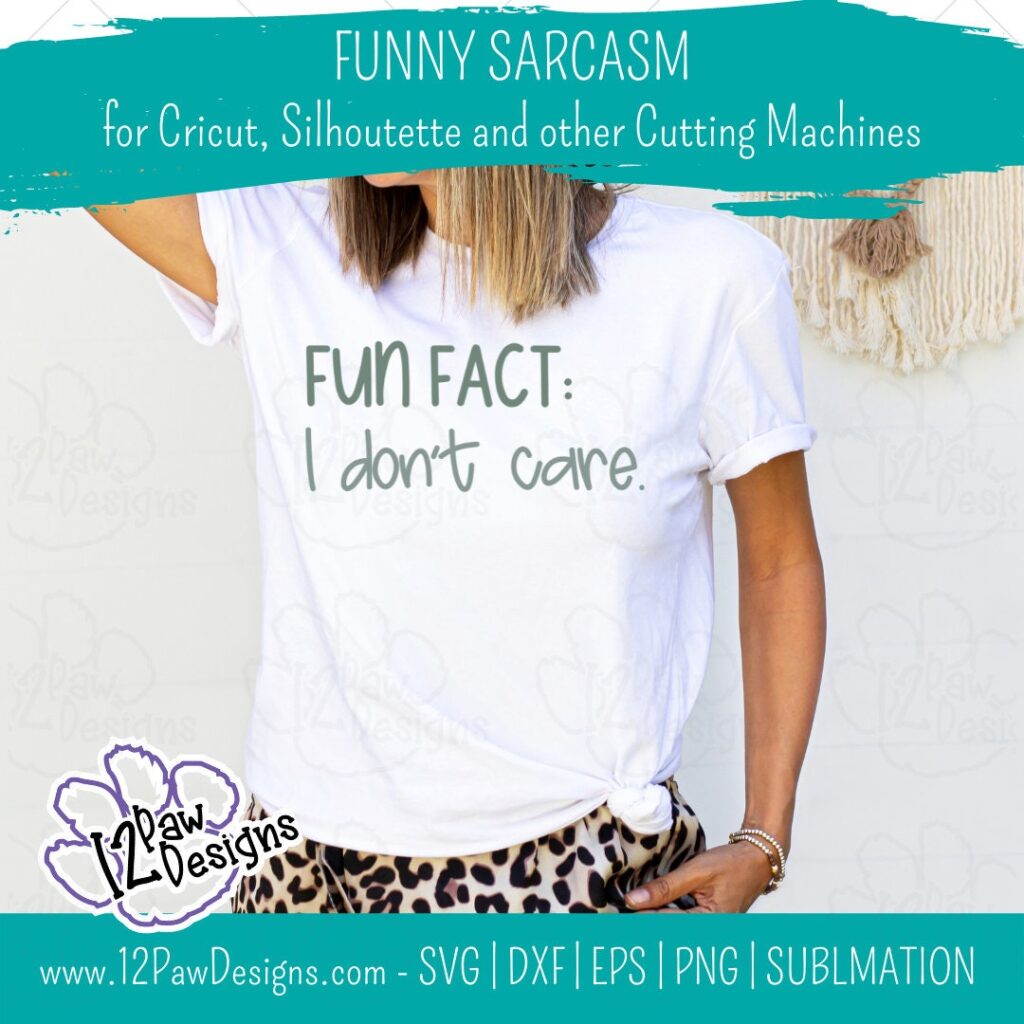 Funny Sarcastic Quotes, Fun Fact I Don't Care, Everyone Was Thinking It I Just Said It , Funny Svg, Cricut, Silhouette, Sublimation, Svg, Png, Digital Download, Cut File