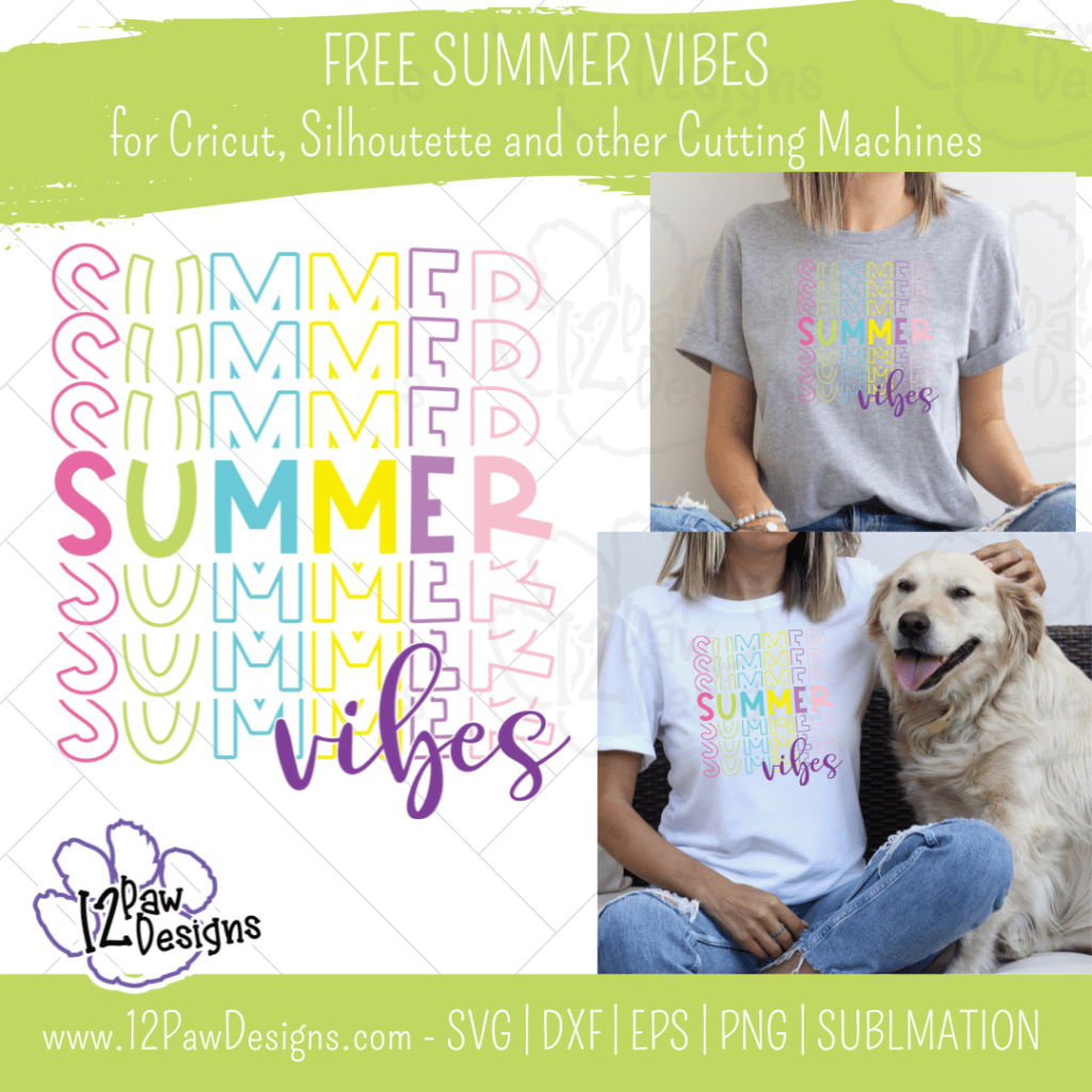 Summer Vibes, Summer Rainbow, Summer, Cricut, Silhouette, Sublimation, Svg/Dxf/Png/Eps, Digital Download, Cut File