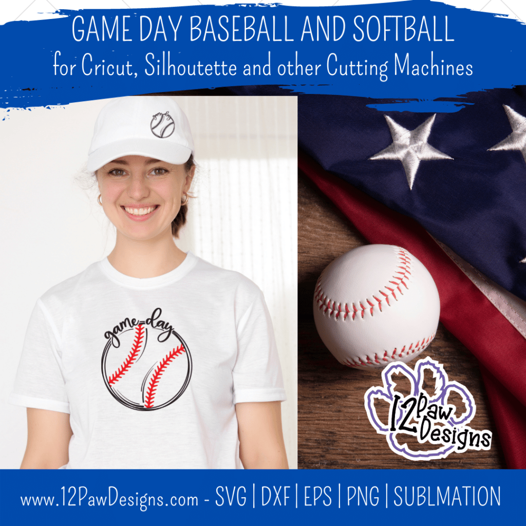 Game Day Baseball, Baseball, Softball, Game Day, Cricut, Silhouette, Sublimation, Svg, Png, Digital Download, Cut File