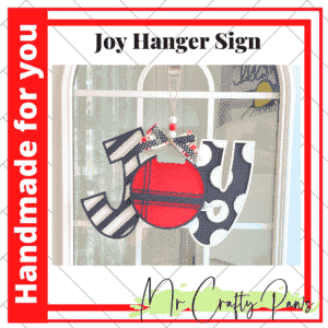 Handmade Joy door hanger, Joy, Christmas door hanger, Wooden Door Hanger, Holiday Door Hanger, Hand Painted