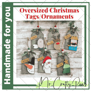 Handmade Christmas Tags, Christmas Ornaments, Stocking Tag, Reindeer, Santa, Angel, Nutcracker, Christmas Tree, Snowman, Hand Painted