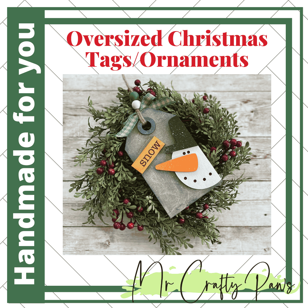 Handmade Christmas Tags, Christmas Ornaments, Stocking Tag, Reindeer, Santa, Angel, Nutcracker, Christmas Tree, Snowman, Hand Painted