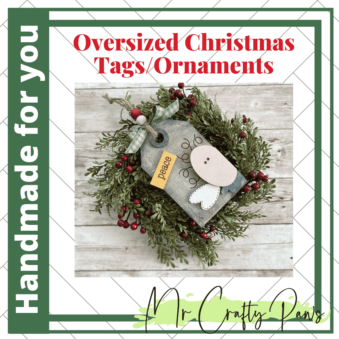 Handmade Christmas Tags, Christmas Ornaments, Stocking Tag, Reindeer, Santa, Angel, Nutcracker, Christmas Tree, Snowman, Hand Painted