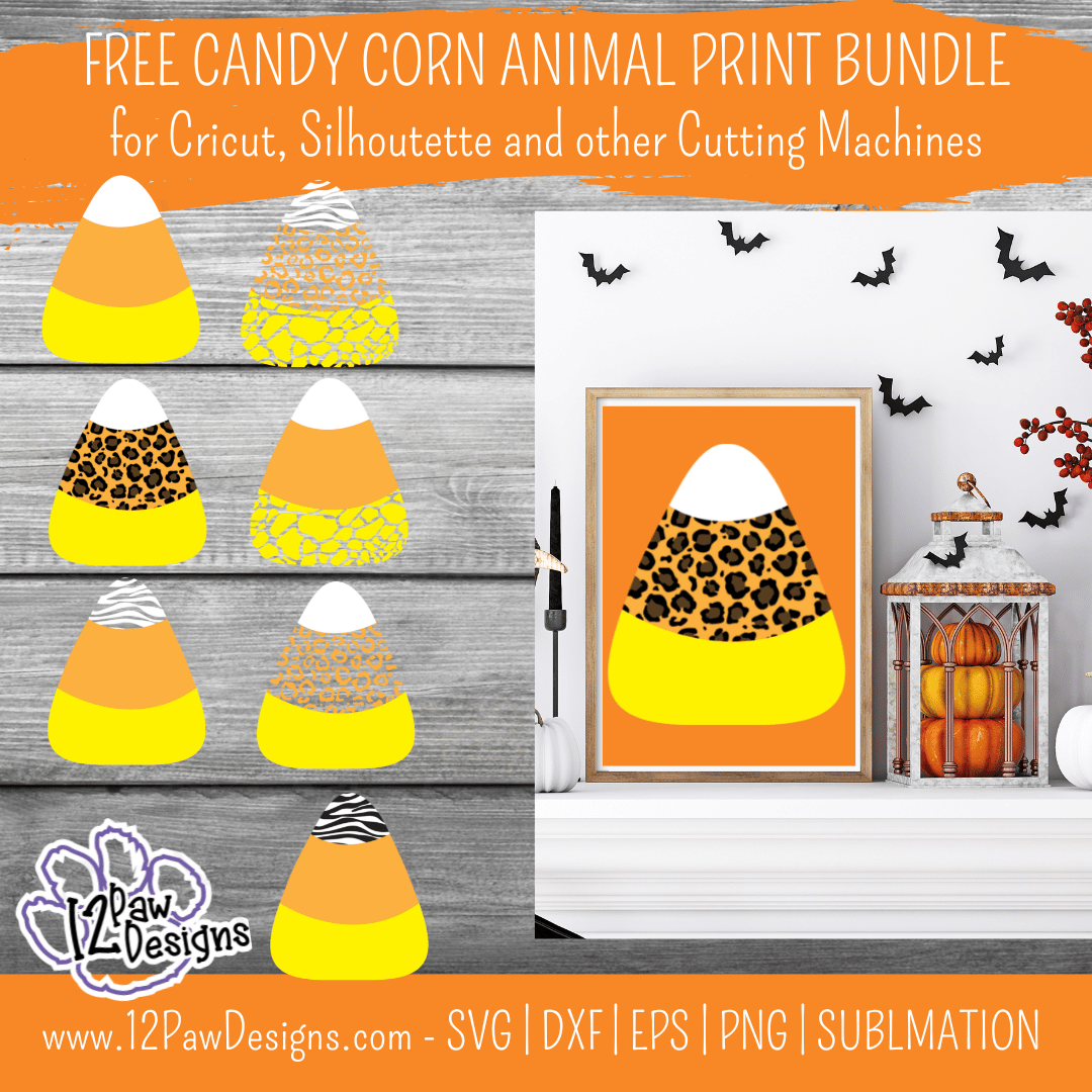 Halloween Candy Corn Animal Print Bundle