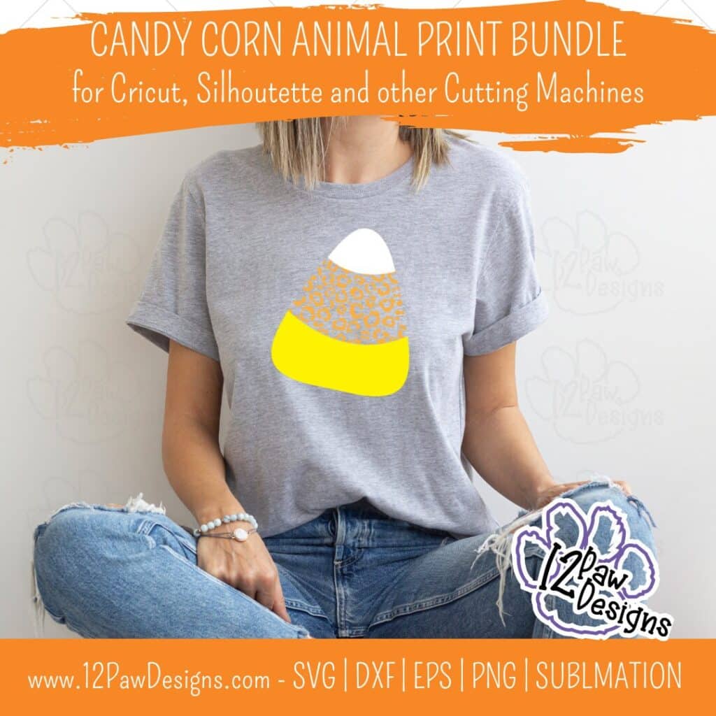 Candy Corn Animal Print Bundle, Candy Corn Bundle, Candy Corn Leopard Print, Zebra, Cricut Silhouette, Svg/Dxf/Png/Eps, Digital Download, Cut File