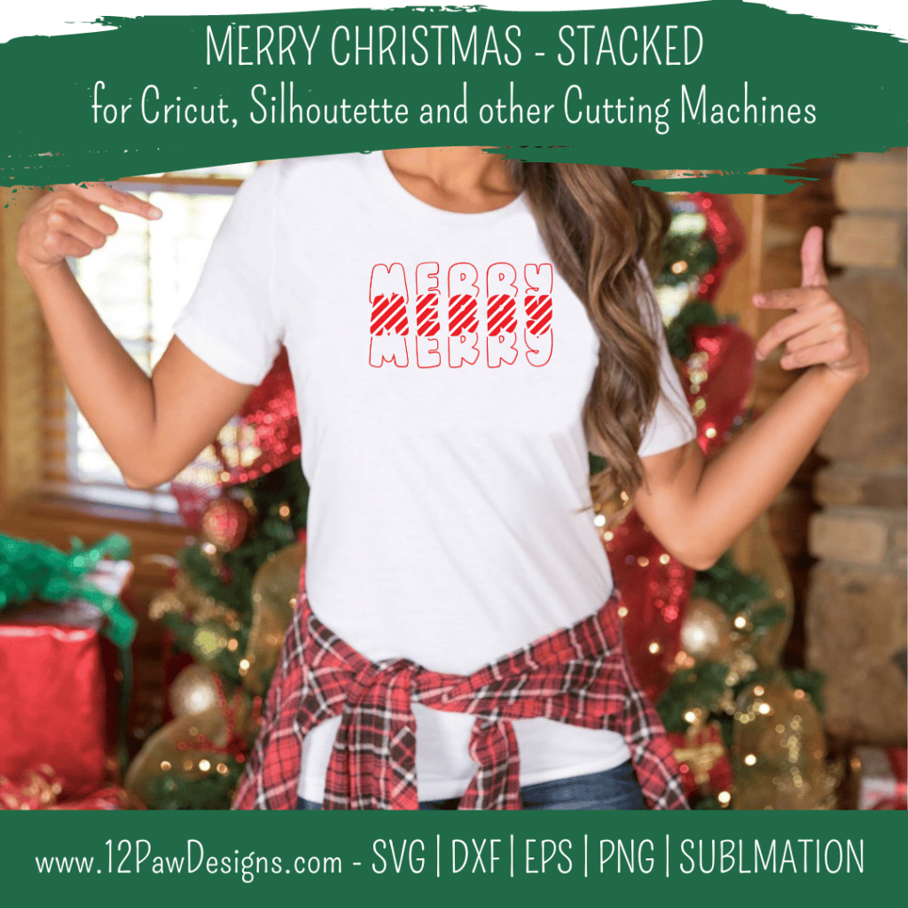 Merry Christmas, Merry, Christmas Decor, Happy Holidays, Cricut, Silhouette, Svg/Png/Dxf/Eps/Sublimation, Digital Download, Cut File