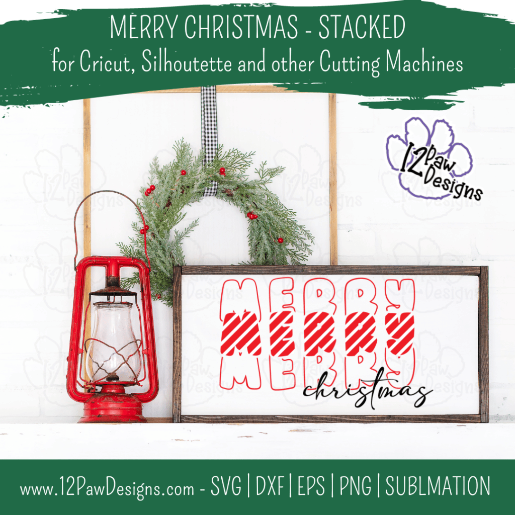 Merry Christmas, Merry, Christmas Decor, Happy Holidays, Cricut, Silhouette, Svg/Png/Dxf/Eps/Sublimation, Digital Download, Cut File