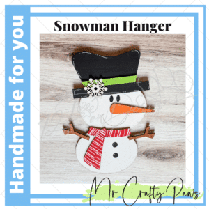Handmade Snowman Hanger, Christmas Decor, Snowman Door, Snowman Wall, Wall/Door, Hand Painted