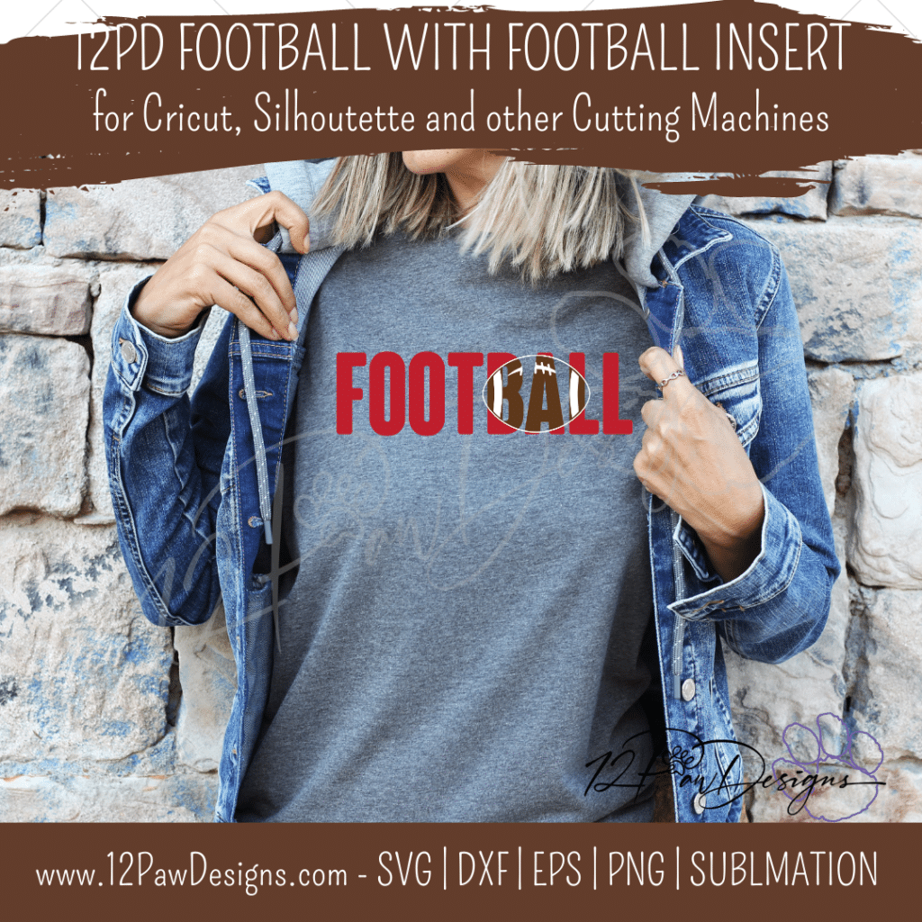Football, Football with insert, Football SVG, Cricut, Silhouette, Svg/Dxf/Png/Eps, Digital, Cut File