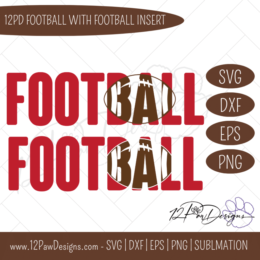Football, Football with insert, Football SVG, Cricut, Silhouette, Svg/Dxf/Png/Eps, Digital, Cut File