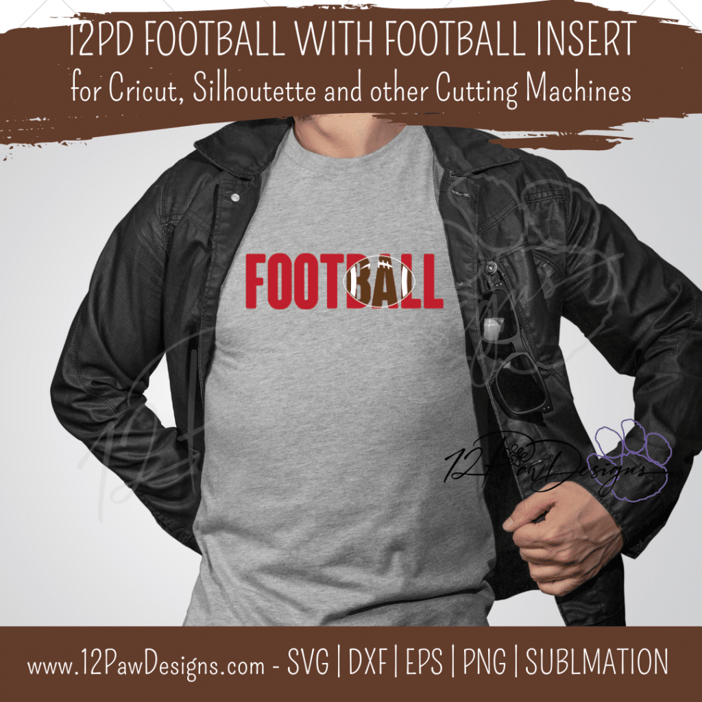Football, Football with insert, Football SVG, Cricut, Silhouette, Svg/Dxf/Png/Eps, Digital, Cut File