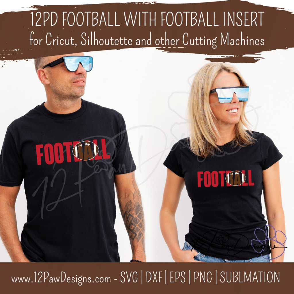Football, Football with insert, Football SVG, Cricut, Silhouette, Svg/Dxf/Png/Eps, Digital, Cut File