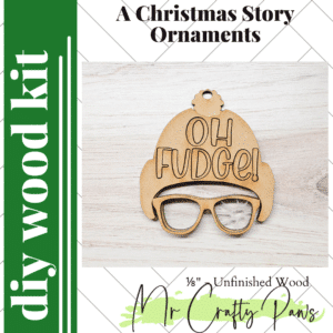 12PD A Christmas Story Ornaments-DIY Wood