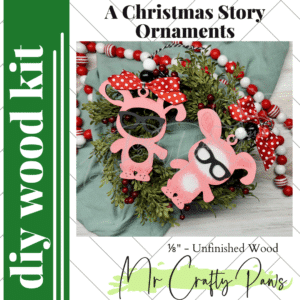 12PD A Christmas Story Ornaments-DIY Wood