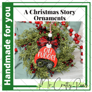 12PD A Christmas Story Ornaments-Handmade