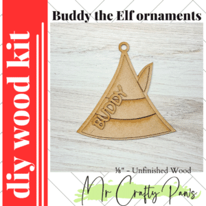 12PD Buddy the Elf ornaments-DIY Wood