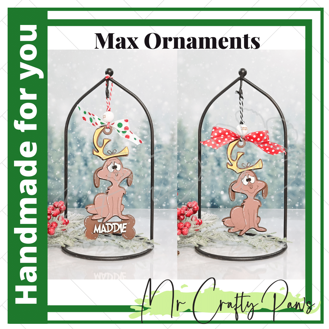 12PD Max Ornaments-Handmade 1 - 12 Paw Designs 12PD Max Ornaments-Handmade