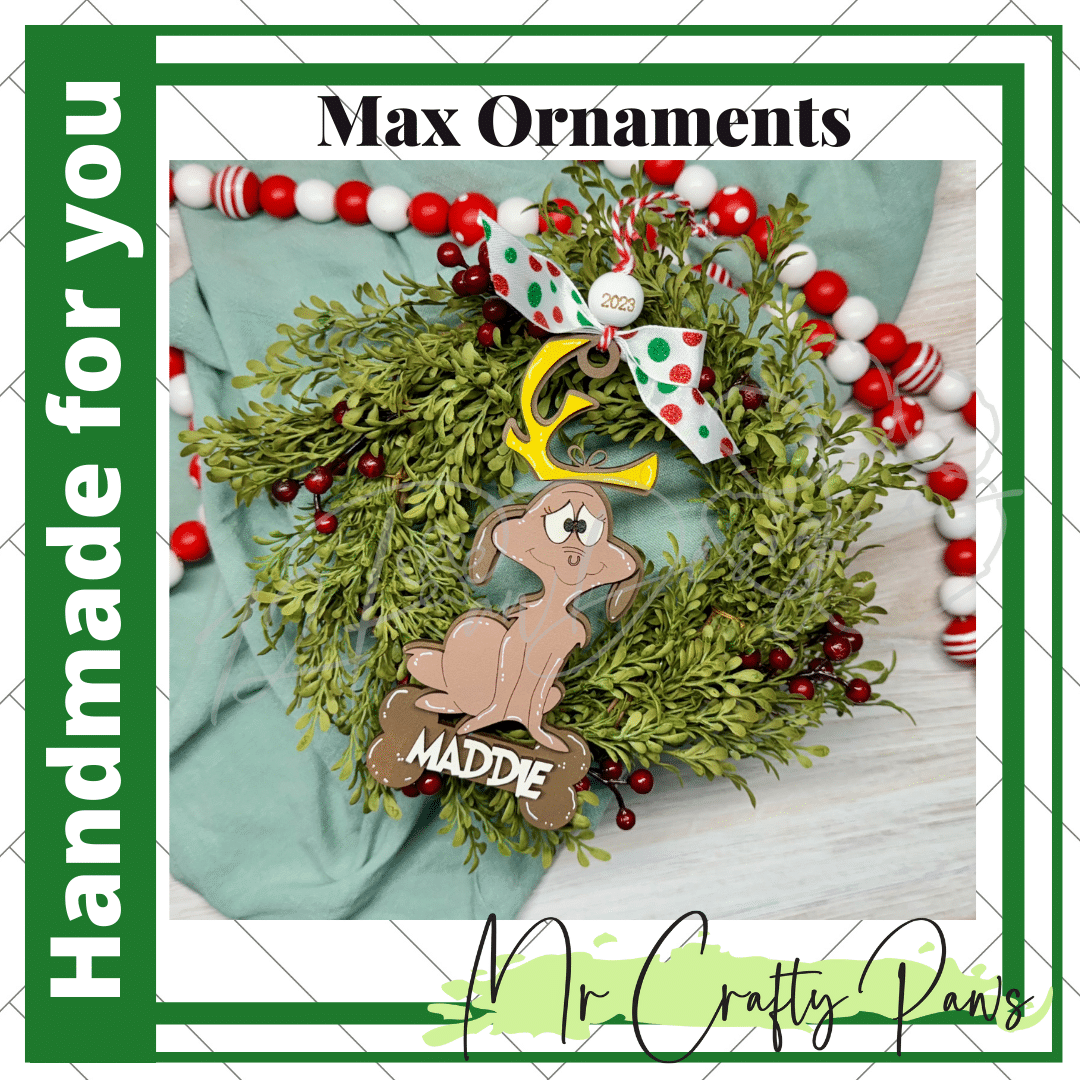 12PD Max Ornaments-Handmade 2 - 12 Paw Designs 12PD Max Ornaments-Handmade
